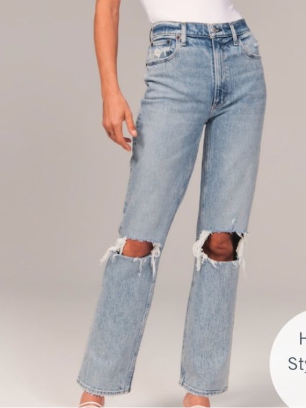 Abercrombie curve love 90s straight jeans